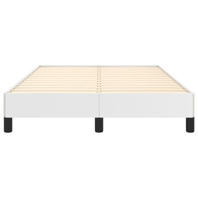 Valkoinen sängynrunko Ingrid 120x190cm (keinonahka)