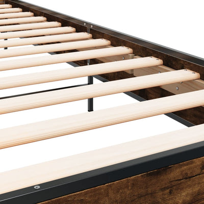 Savutammi sängynrunko Edidia 75x190cm (puinen ja metalli)