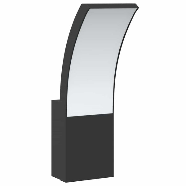 Musta led ulkoseinävalot Salvstia (2 kpl valualumiini)