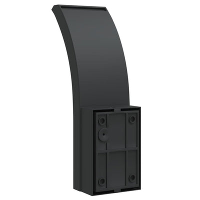 LED Ulkoseinävalot sensoreilla 2 kpl musta valualumiini