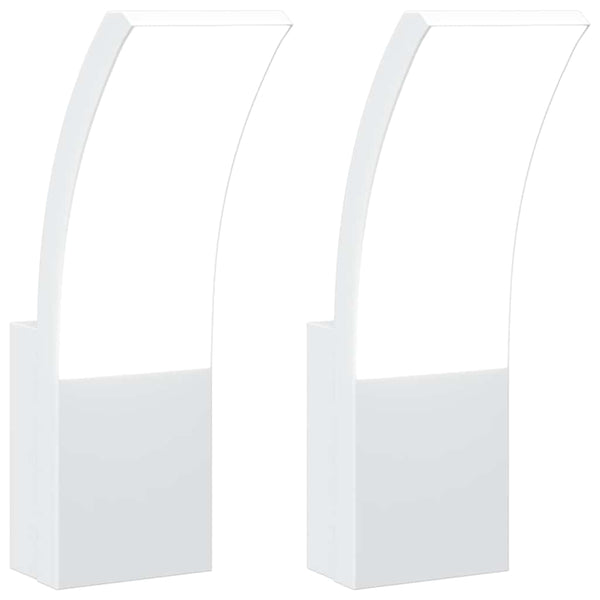 Valkoinen led ulkoseinävalot Salvstia N/A (2 kpl valualumiini)