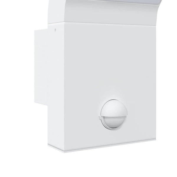 Valkoinen led ulkoseinävalo sensorilla Cati (valualumiini)