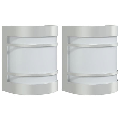 Hopea ulkoseinävalot Iacobita (2 kpl ruostumaton teräs)