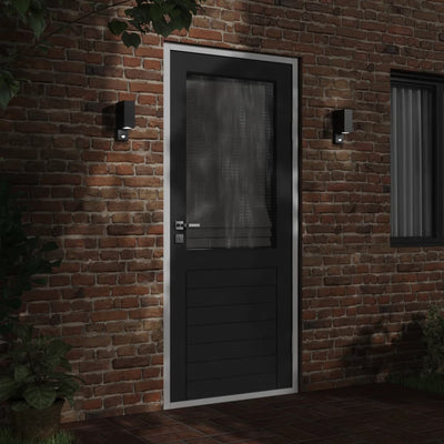 Musta ulkoseinävalo sensorilla Emn (valualumiini)