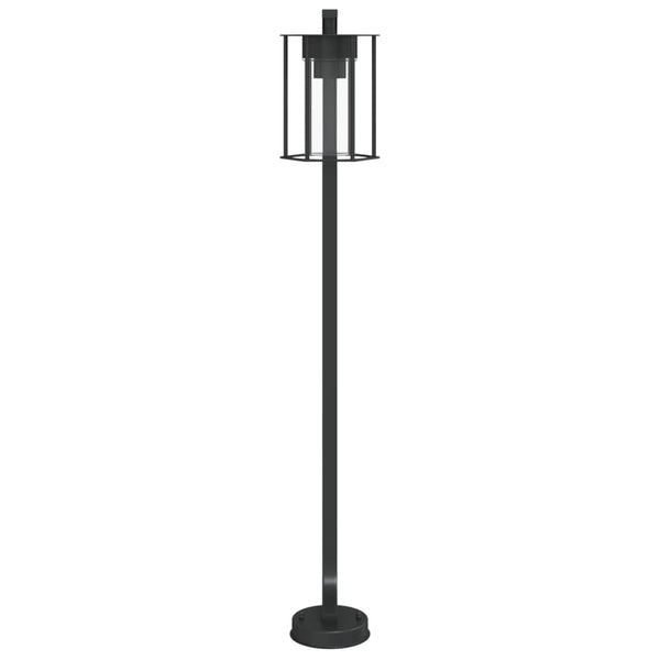 Musta pylväsvalaisin Dalma 100cm (ruostumaton teräs)