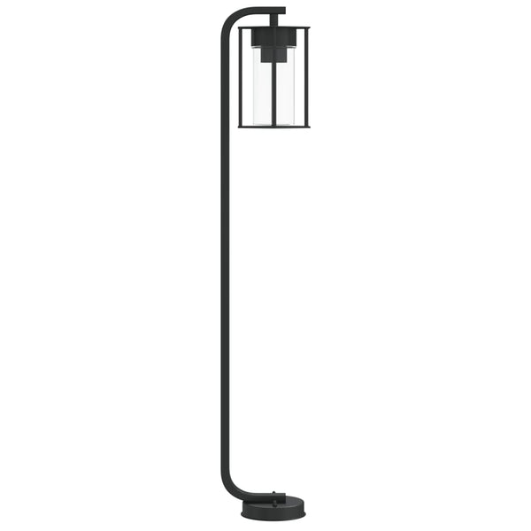 Musta pylväsvalaisin Dalma 100cm (ruostumaton teräs)