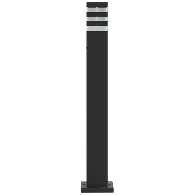 Pylväsvalaisimet 3 kpl musta 80 cm alumiini