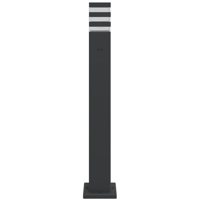 Pylväsvalaisimet pistorasialla 3 kpl musta 80 cm alumiini