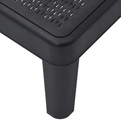 Musta aurinkotuoli Andita 159x57x83,5cm (polypropeeni)