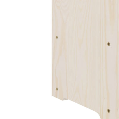 Viiniteline ylätasolla 67,5x25x60 cm täysi mänty