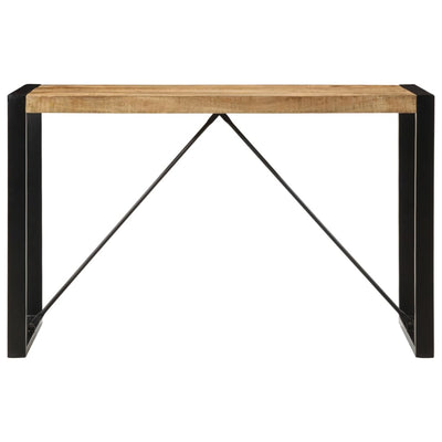 Ruokapöytä 120x55x76 cm täysi karkea mangopuu