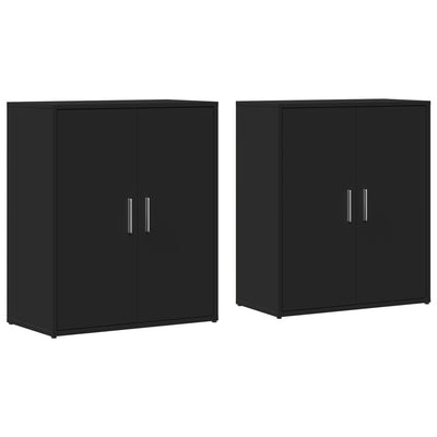 Senkit 2 kpl musta 60x31x70 cm tekninen puu