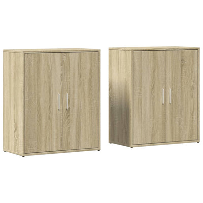 Senkit 2 kpl Sonoma-tammi 60x31x70 cm tekninen puu