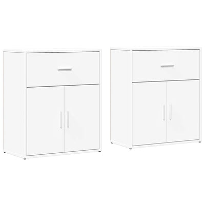 Senkit 2 kpl valkoinen 60x31x70 cm tekninen puu