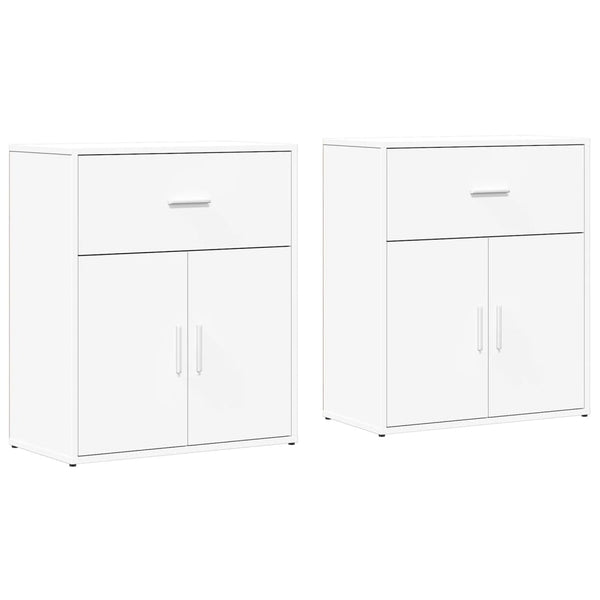 Valkoinen senkit Gaspar 60x31x70cm (2 kpl puinen)