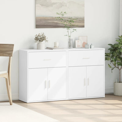 Senkit 2 kpl valkoinen 60x31x70 cm tekninen puu