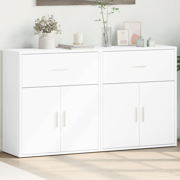 Valkoinen senkit Gaspar 60x31x70cm (2 kpl puinen)