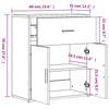 Senkit 2 kpl Sonoma-tammi 60x31x70 cm tekninen puu