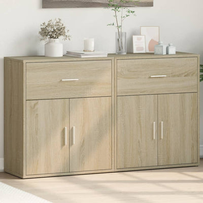 Senkit 2 kpl Sonoma-tammi 60x31x70 cm tekninen puu