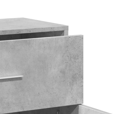Senkit 2 kpl betoninharmaa 60x31x70 cm tekninen puu