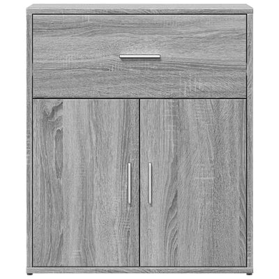 Senkit 2 kpl harmaa Sonoma 60x31x70 cm tekninen puu