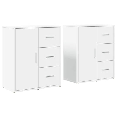 Senkit 2 kpl valkoinen 60x31x70 cm tekninen puu