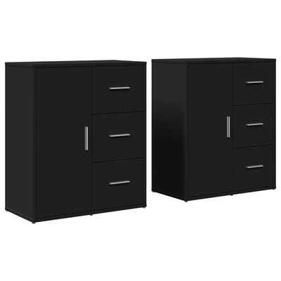 Senkit 2 kpl musta 60x31x70 cm tekninen puu
