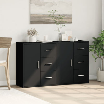 Senkit 2 kpl musta 60x31x70 cm tekninen puu