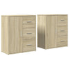 Senkit 2 kpl Sonoma-tammi 60x31x70 cm tekninen puu