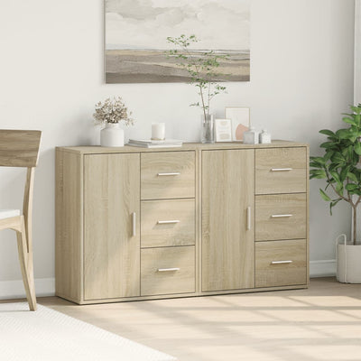 Senkit 2 kpl Sonoma-tammi 60x31x70 cm tekninen puu
