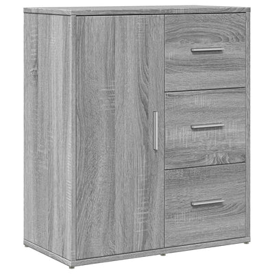 Senkit 2 kpl harmaa Sonoma 60x31x70 cm tekninen puu