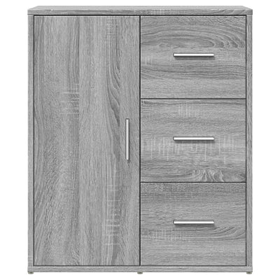 Senkit 2 kpl harmaa Sonoma 60x31x70 cm tekninen puu