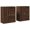 Senkit 2 kpl ruskea tammi 60x31x70 cm tekninen puu