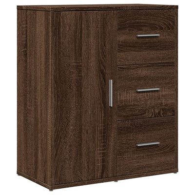 Senkit 2 kpl ruskea tammi 60x31x70 cm tekninen puu