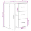 Senkit 2 kpl ruskea tammi 60x31x70 cm tekninen puu