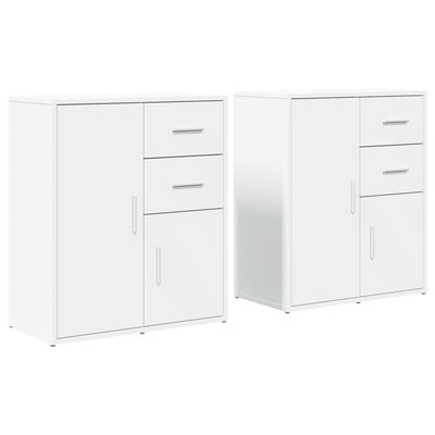 Senkit 2 kpl valkoinen 60x31x70 cm tekninen puu
