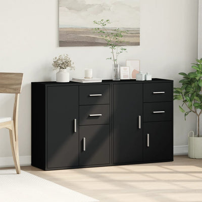 Senkit 2 kpl musta 60x31x70 cm tekninen puu