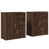 Senkit 2 kpl ruskea tammi 60x31x70 cm tekninen puu