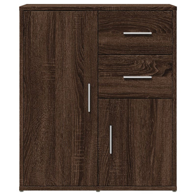 Senkit 2 kpl ruskea tammi 60x31x70 cm tekninen puu