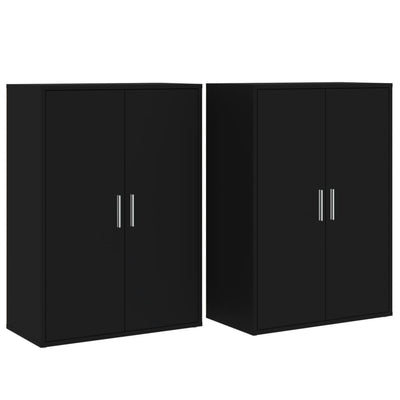 Senkit 2 kpl musta 60x31x84 cm tekninen puu