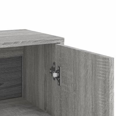 Senkit 2 kpl harmaa Sonoma 60x31x84 cm tekninen puu