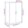 Senkit 2 kpl ruskea tammi 60x31x84 cm tekninen puu