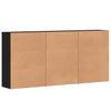 Senkit 3 kpl musta 60x31x84 cm tekninen puu