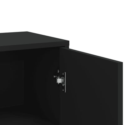 Senkit 3 kpl musta 60x31x84 cm tekninen puu