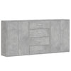 Senkit 3 kpl betoninharmaa 60x31x84 cm tekninen puu