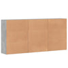 Senkit 3 kpl betoninharmaa 60x31x84 cm tekninen puu