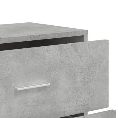 Senkit 3 kpl betoninharmaa 60x31x84 cm tekninen puu