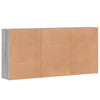 Senkit 3 kpl harmaa Sonoma 60x31x84 cm tekninen puu