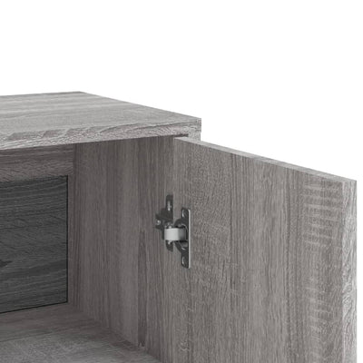 Senkit 3 kpl harmaa Sonoma 60x31x84 cm tekninen puu