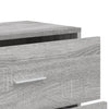Senkit 3 kpl harmaa Sonoma 60x31x84 cm tekninen puu